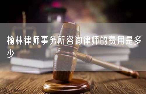 榆林律師事務(wù)所咨詢律師的費用是多少