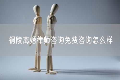銅陵離婚律師咨詢免費咨詢怎么樣