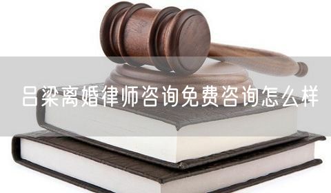 呂梁離婚律師咨詢免費(fèi)咨詢怎么樣