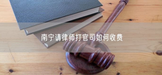 南寧請律師打官司如何收費