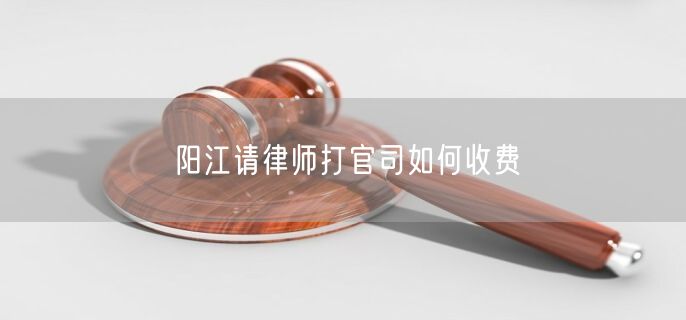 陽江請律師打官司如何收費
