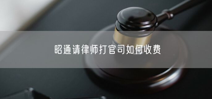 昭通請律師打官司如何收費